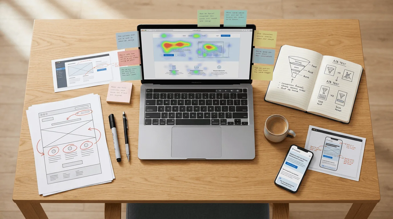 Illustration zum Ratgeber: Conversion-Optimierung für die KMU-Website