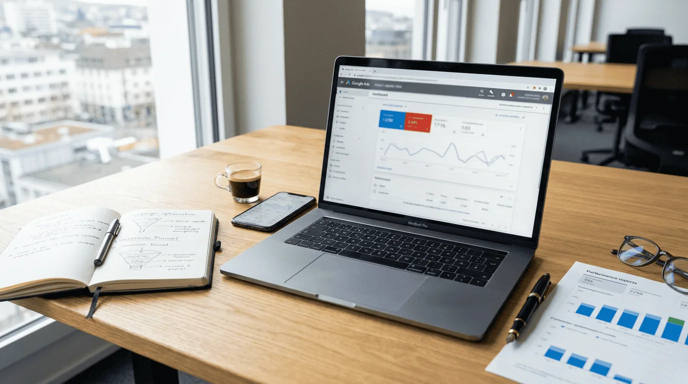 Illustration zum Ratgeber: Performance Max: Google Ads für Schweizer KMU