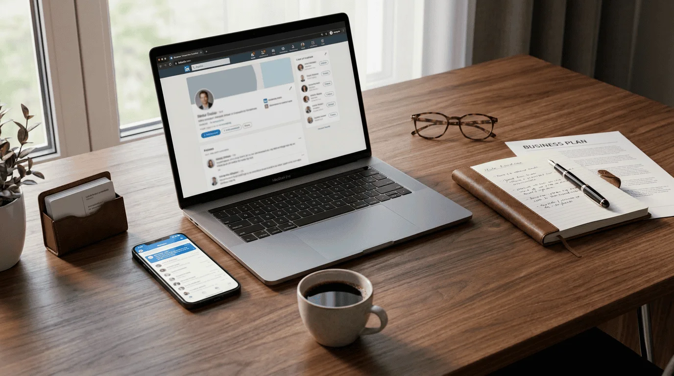 Illustration zum Ratgeber: LinkedIn-Marketing für B2B-Unternehmen in der Schweiz